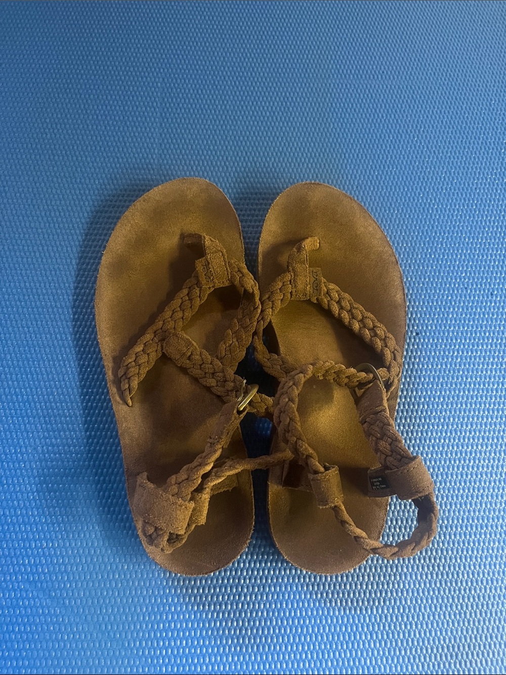 Teva Brown Braided Strap Kids Sandals